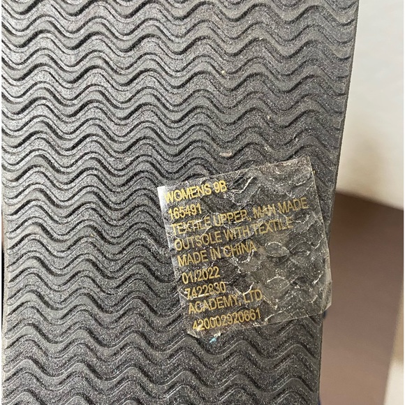 O’rageous Scarf Printed Navy Sport Comfort Walking Velcro Strap Sandals 9 - Picture 5 of 6